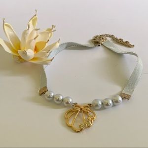 Liz Lisa Mint Seashell Pearl Seafoam Choker Collar